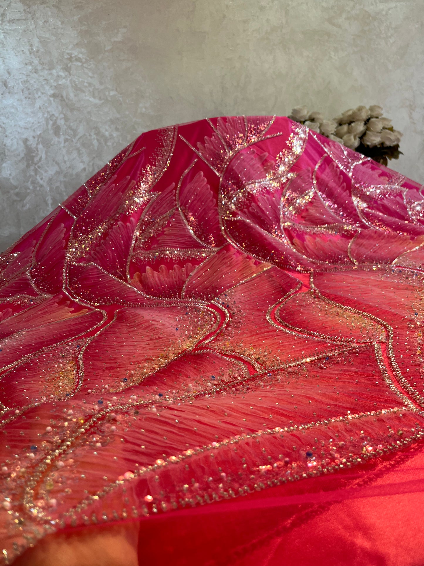 Tissu perle cristale