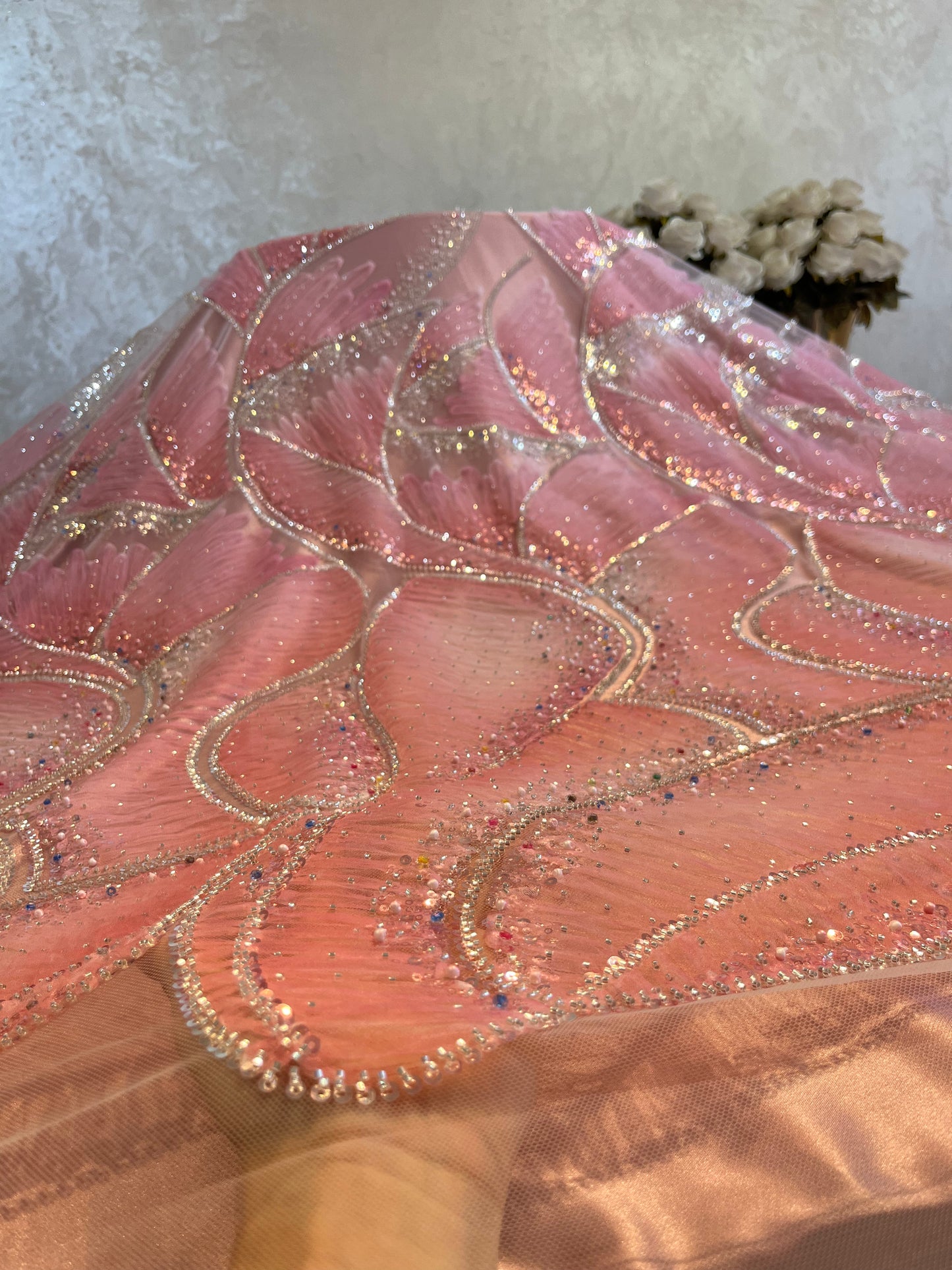Tissu perle cristale
