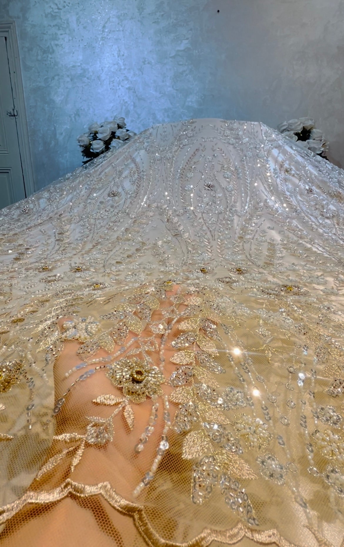 Tissu perle ( Bege )