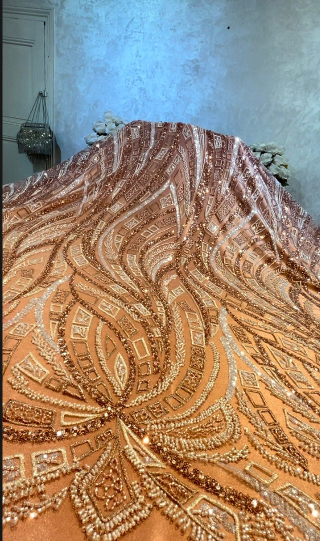 Tissu rose Gold