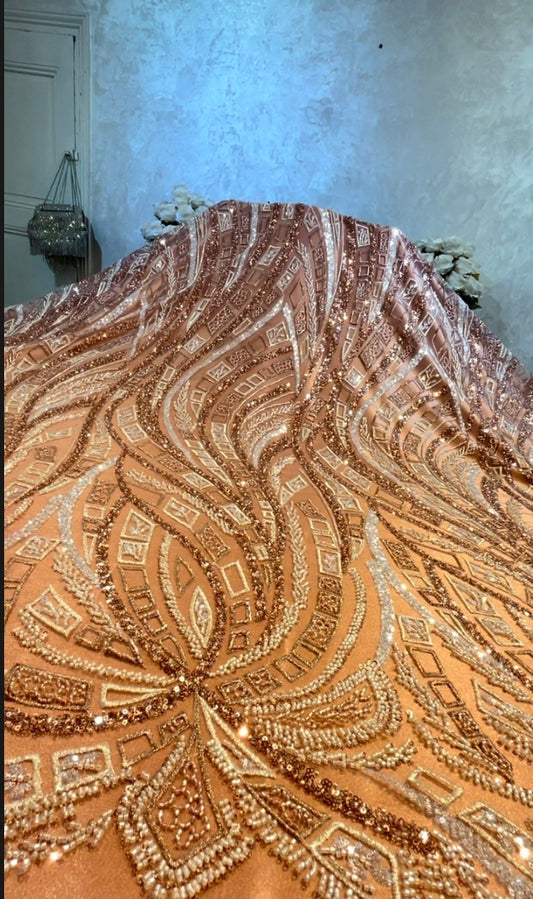 Tissu rose Gold